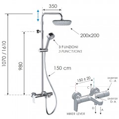 Душевая система Remer Dream D34AAD20