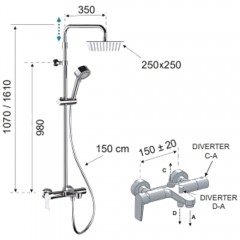 Душевая система Remer Dream D34AUFD25