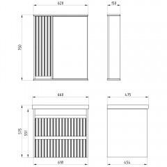 Комплект мебели ASB-Mebel Мирано 65