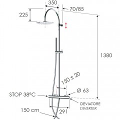 Душевая система Remer Elegance EQ37330L термостат