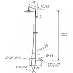 Душевая система Remer Elegance EQ37330U термостат