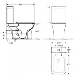 Унитаз Cerutti Vettore MW CT9240 безободковый