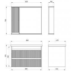 Комплект мебели ASB-Mebel Мирано 85