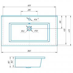 Комплект мебели ASB-Mebel Мирано 85