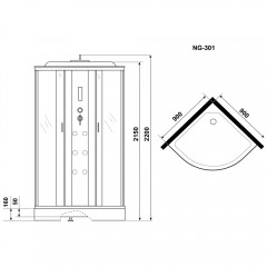 Душевая кабина Niagara Ultra NG-301-01