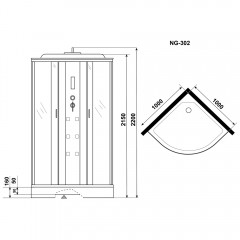 Душевая кабина Niagara Ultra NG-302-01