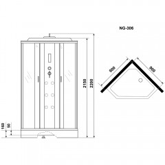 Душевая кабина Niagara Ultra NG-306-01