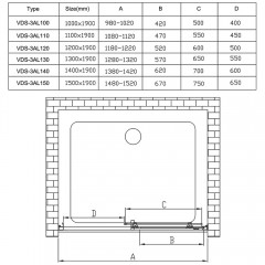 Душевая дверь Vincea Alpha VDS-3AL100CL