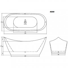 Ванна акриловая Cerutti Nemi CT9319