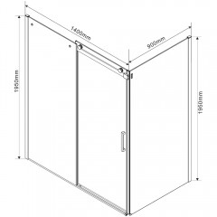 Душевое ограждение Vincea Como VSR-1C9014CL