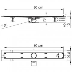 Трап душевой Vincea Say Almira-S SAY.602.60.S.U