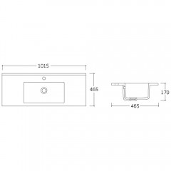 Тумба с раковиной Vincea Mia 1000 V.Oak