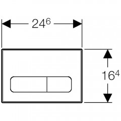 Клавиша смыва Vincea VFP-002MB