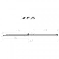 Душевая дверь Vincea Dice VDS-4D120CLB