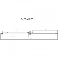 Душевая дверь Vincea Dice VDS-4D140CLB