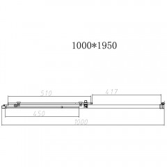 Душевая дверь Vincea Slim-N VDS-4SN100CL