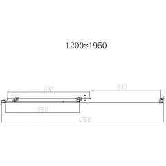 Душевая дверь Vincea Slim-N VDS-4SN120CLB