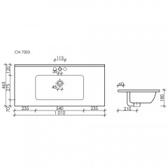 Раковина Ceramica Nova Element CN7003MB