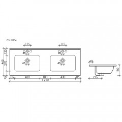 Раковина Ceramica Nova Element CN7004MB