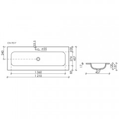 Раковина Ceramica Nova Element CN7017