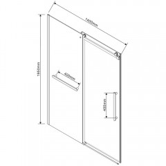 Душевая дверь Vincea Como Soft VDS-1CS140CL