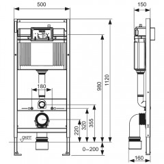 Инсталляция TECE TECEbase 2.0 9400401-9240407 + унитаз Grossman GR-4455BMS безободковый с сиденьем