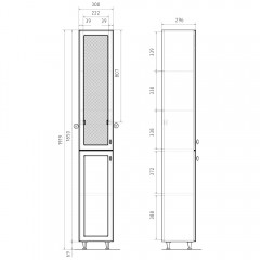 Пенал Volna Milena 30 pnMILENA30-01