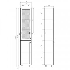 Пенал Volna Milena 35 pnMILENA35-01