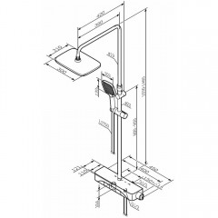Душевая система Am.Pm Func F078F322 термостат