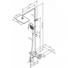 Душевая система Am.Pm Func F078F500 термостат
