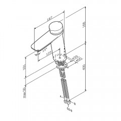 Смеситель для раковины Am.Pm Inspire V2.0 F50A02522