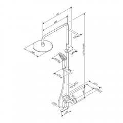 Душевая система Am.Pm Sunny F0785C900