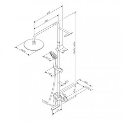 Душевая система Am.Pm Sunny F0785C922