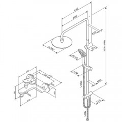 Душевая система Am.Pm Sunny F40885C14