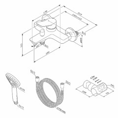 Смеситель для ванны Am.Pm X-Joy F85A15000