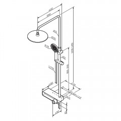 Душевая система Am.Pm X-Joy F0785A600