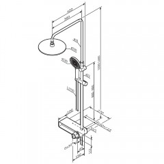 Душевая система Am.Pm X-Joy F0785A722