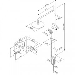 Душевая система Am.Pm X-Joy F42885A14