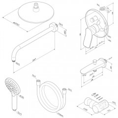 Душевая система встраиваемая Am.Pm X-Joy FB85A10010