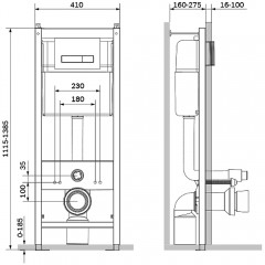 Инсталляция с унитазом Am.Pm Spirit V2.0 IS30201.701700