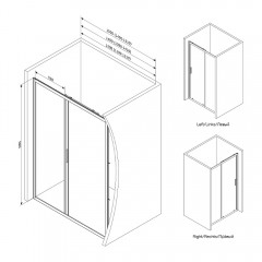 Душевая дверь Am.Pm Gem W90G-120-1-195BG