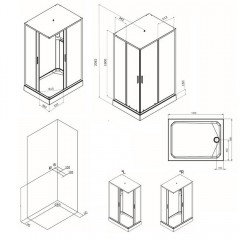 Душевая кабина Am.Pm Gem W90C-404-12090MT