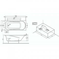 Ванна акриловая Am.Pm Sense W75A-150-070W-KL