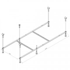 Каркас для ванны Am.Pm Func W84A-170-070W-R