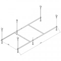 Каркас для ванны Am.Pm Func W84A-180-080W-R