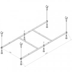 Каркас для ванны Am.Pm X-Joy W94A-150-070W-R