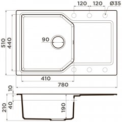 Мойка кухонная Omoikiri Yonaka 78-SA
