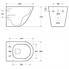 Унитаз подвесной BelBagno Sfera-tor BB046CH-TOR+BB2111SC безободковый торнадо