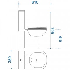 Унитаз Teymi Kati T40703 безободковый