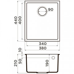 Мойка кухонная Omoikiri Bosen 38-U-SA